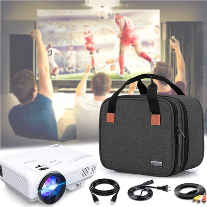 Carrying Bag Compatible with DR.J Mini Projector, Portable Case for Mini Projector and Accessories, Black