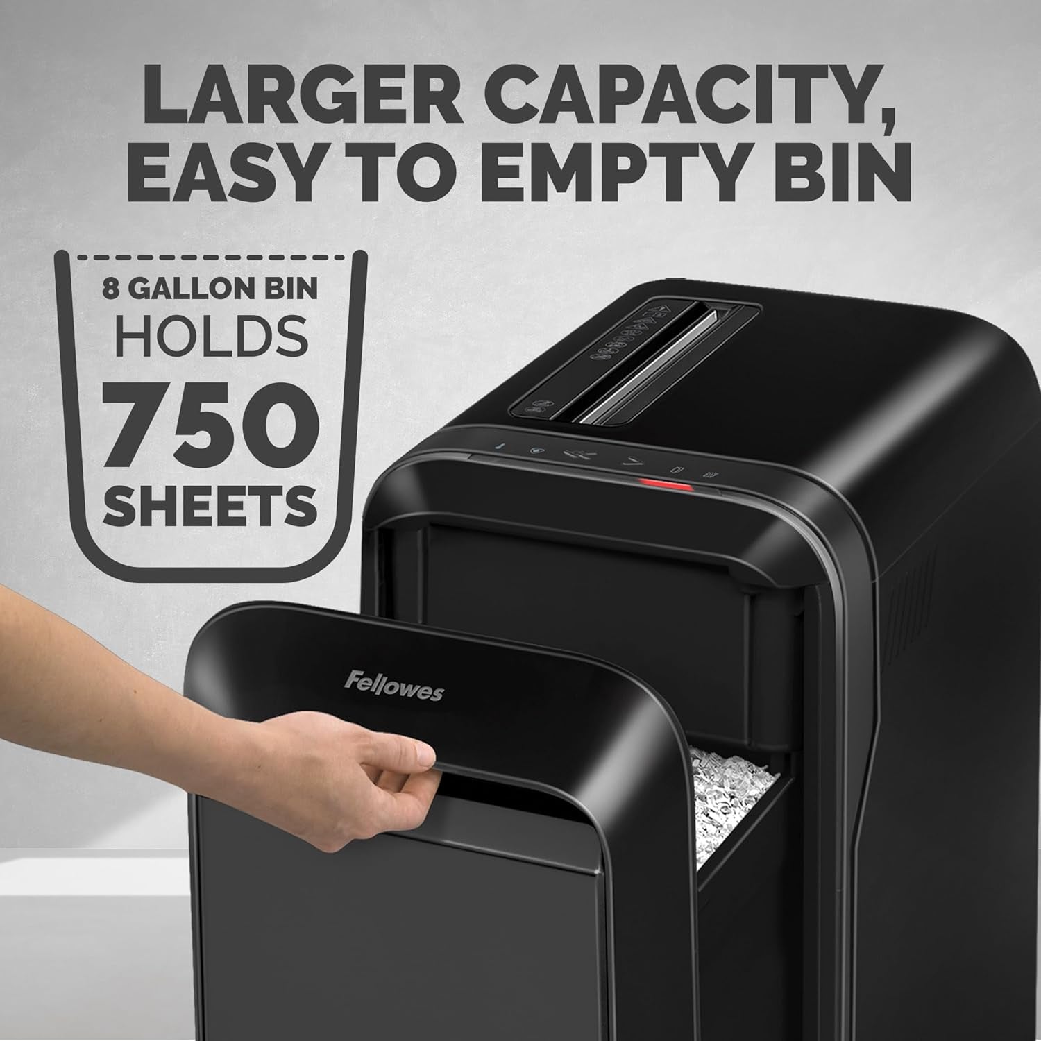 Mfg Co. 5015401 Powershred LX220 20 Manual Sheet Capacity Micro-Cut Shredder - Black