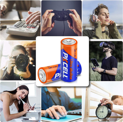 N Size 1.5V Alkaline Batteries, 5 Pack Ultra Long-Lasting MN9100/E90/LR1 Medical Battery for Medical Devices, GPS Trackers, Flashlights, Key Fobs, 10-Year Shelf Life