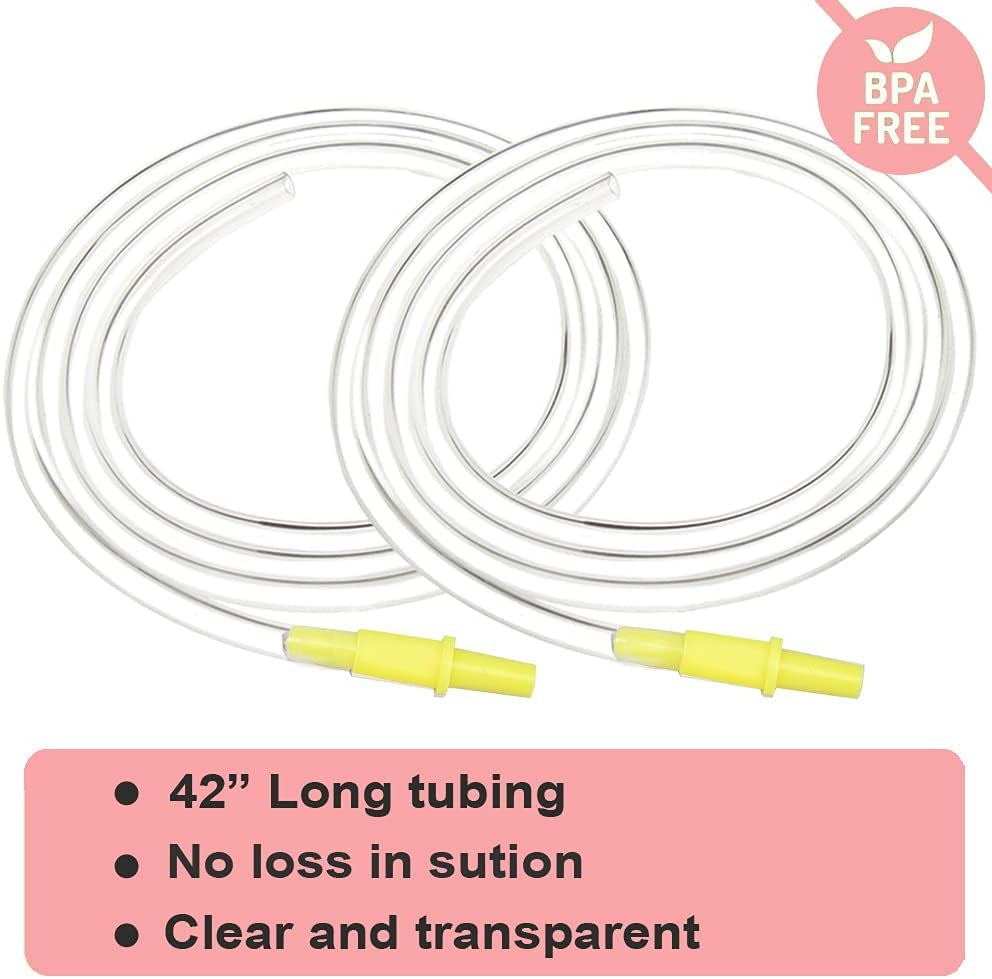 Pump in Style Tubing X4, Spare and Replacement Tubing Compatible with Medela Older Pump in Style Advanced Breast Pump - BPA Free (4 Pc)