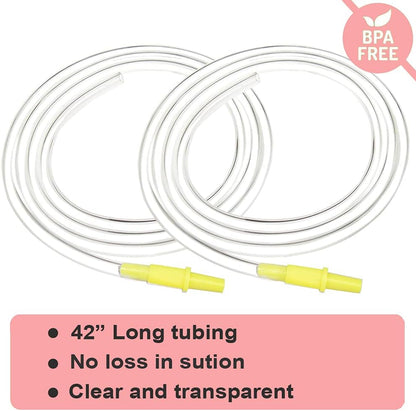 Pump in Style Tubing X4, Spare and Replacement Tubing Compatible with Medela Older Pump in Style Advanced Breast Pump - BPA Free (4 Pc)