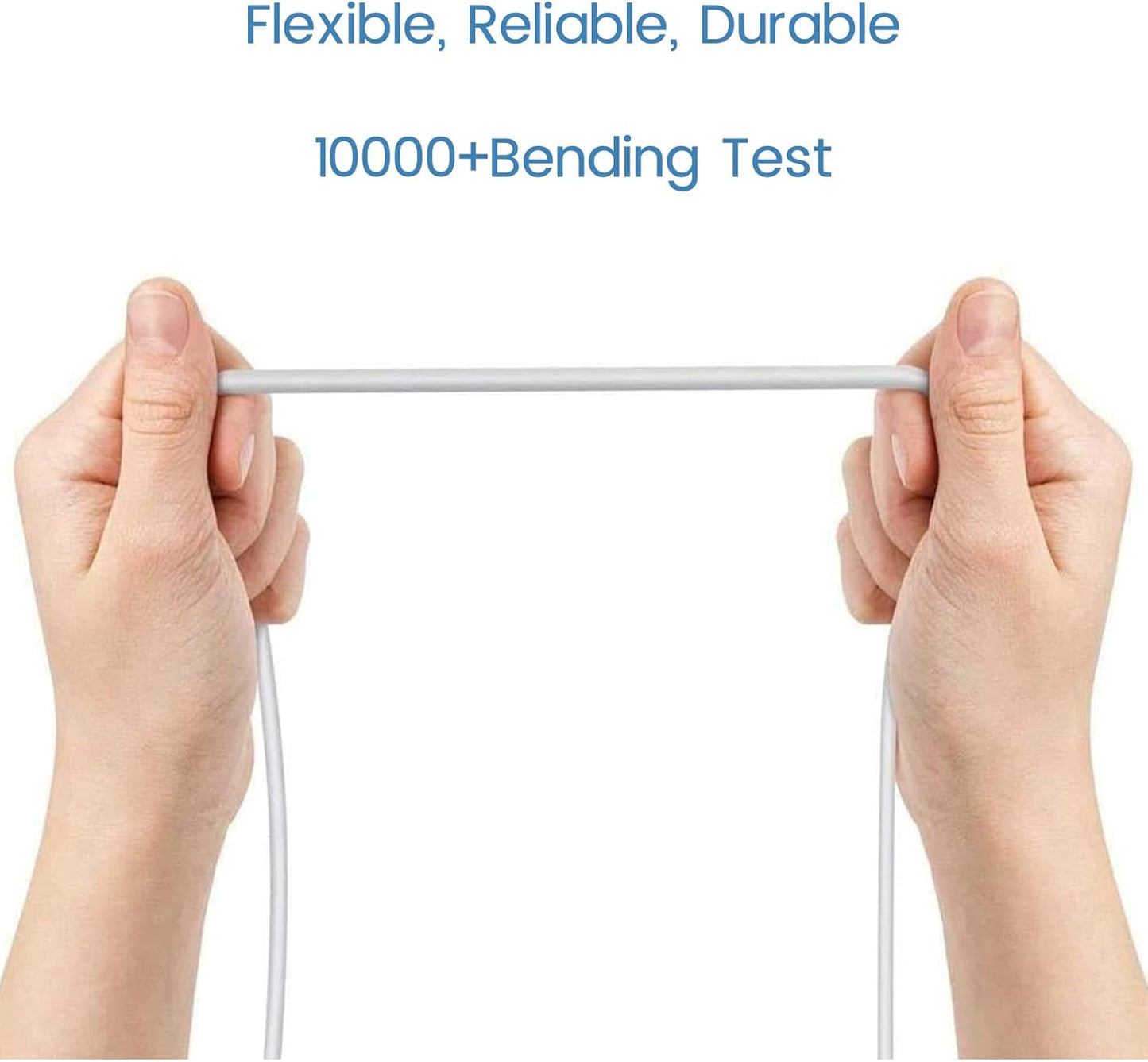 Micro USB Extension Cable Replacement for Wyze Cam V3 or Pan V2, Yi Outdoor Camera - Long Power Cord 25 Ft, White, 3-Pack