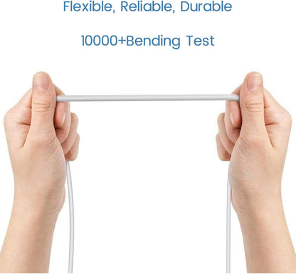 Micro USB Extension Cable Replacement for Wyze Cam V3 or Pan V2, Yi Outdoor Camera - Long Power Cord 25 Ft, White, 3-Pack