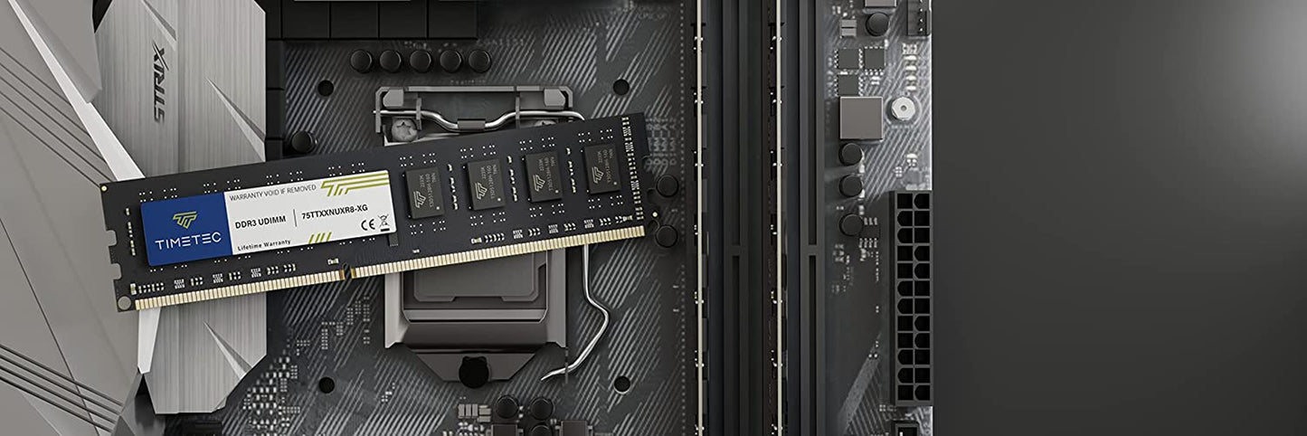 4GB DDR3L / DDR3 1600Mhz PC3L-12800 / PC3-12800 Non-Ecc Unbuffered 1.35V / 1.5V CL11 2Rx8 Dual Rank 240 Pin UDIMM Desktop PC Computer Memory RAM Module Upgrade (4GB)