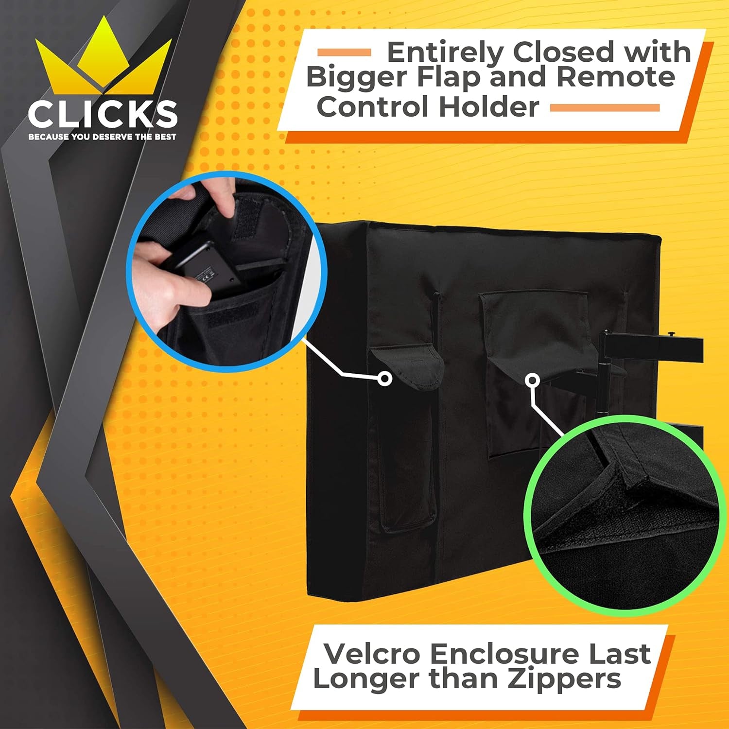 Outdoor TV Cover 40" - 42" - NOW with BOTTOM COVER, Quality Weatherproof and Dust-Proof Material with FREE Microfiber Cloth. Protect Your TV Now!