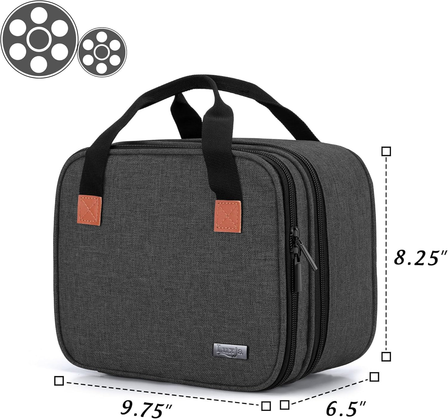 Carrying Bag Compatible with DR.J Mini Projector, Portable Case for Mini Projector and Accessories, Black