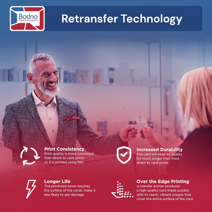 Fargo HDP5000 Dual Sided ID Card Printer & Complete Supplies Package with Bronze Edition Software