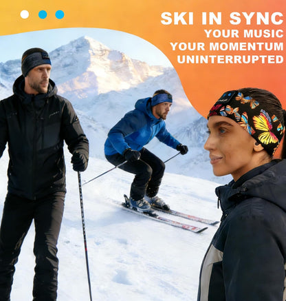 Sleep Headphones Headband Bluetooth 5.4, Sports Headband Earphones Wireless with Speaker Microphone USB C for Women Sleeping Gift Workout Jogging Yoga Insomnia Travel Meditation, Butterfly