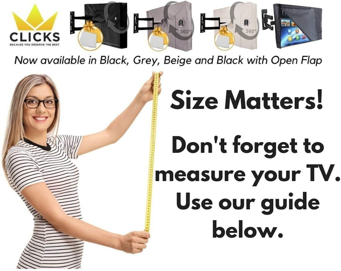 Outdoor TV Cover 40" - 42" - NOW with BOTTOM COVER, Quality Weatherproof and Dust-Proof Material with FREE Microfiber Cloth. Protect Your TV Now!