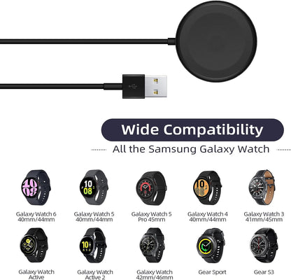 Watch Charger Compatible with Samsung Galaxy Watch, Portable Charging Dock for Galaxy Watch 6/6 Classic/5/5 Pro/4/3/Active2/1,Gear Sport/S3, 3.3Ft