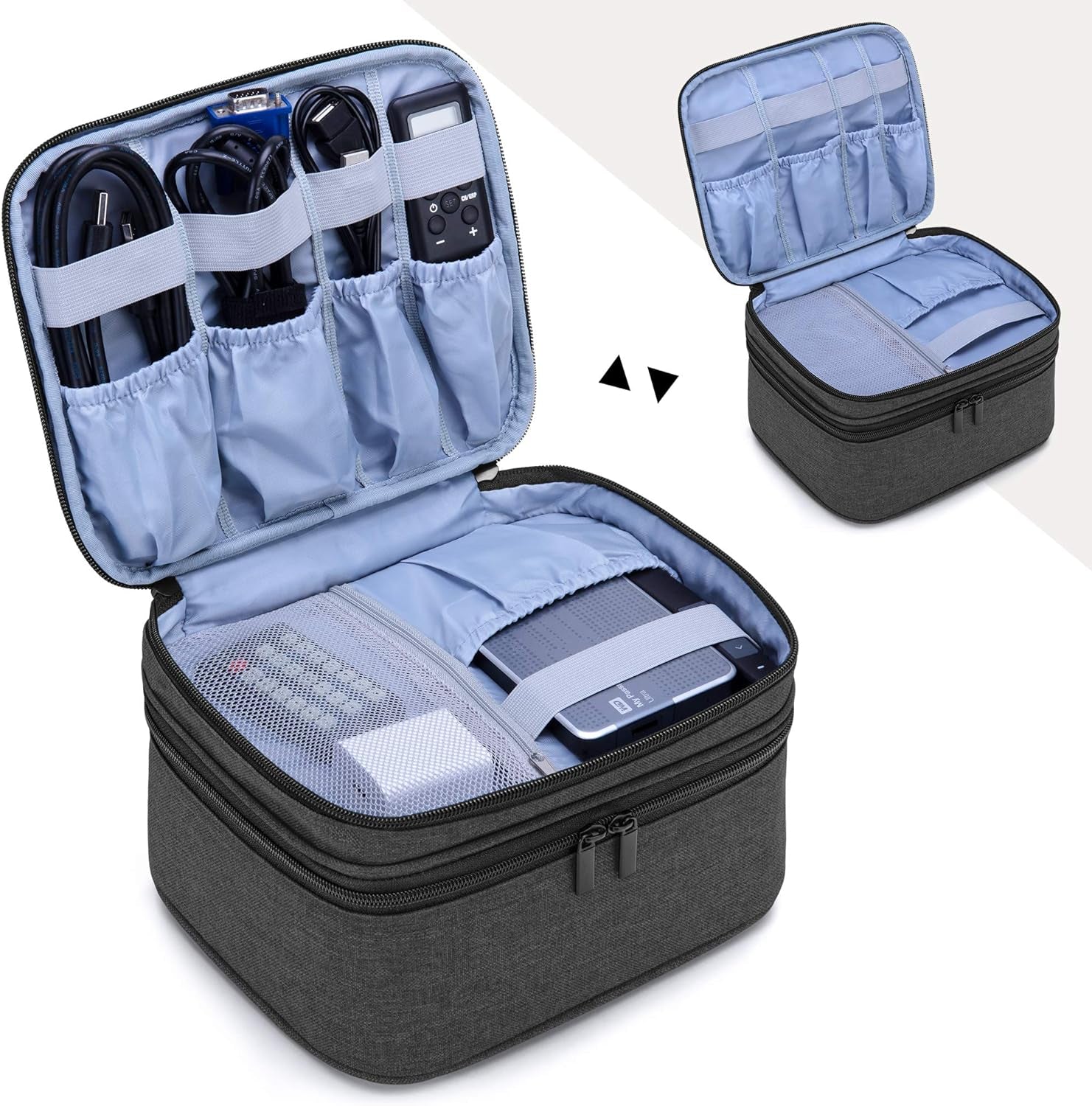 Carrying Bag Compatible with DR.J Mini Projector, Portable Case for Mini Projector and Accessories, Black