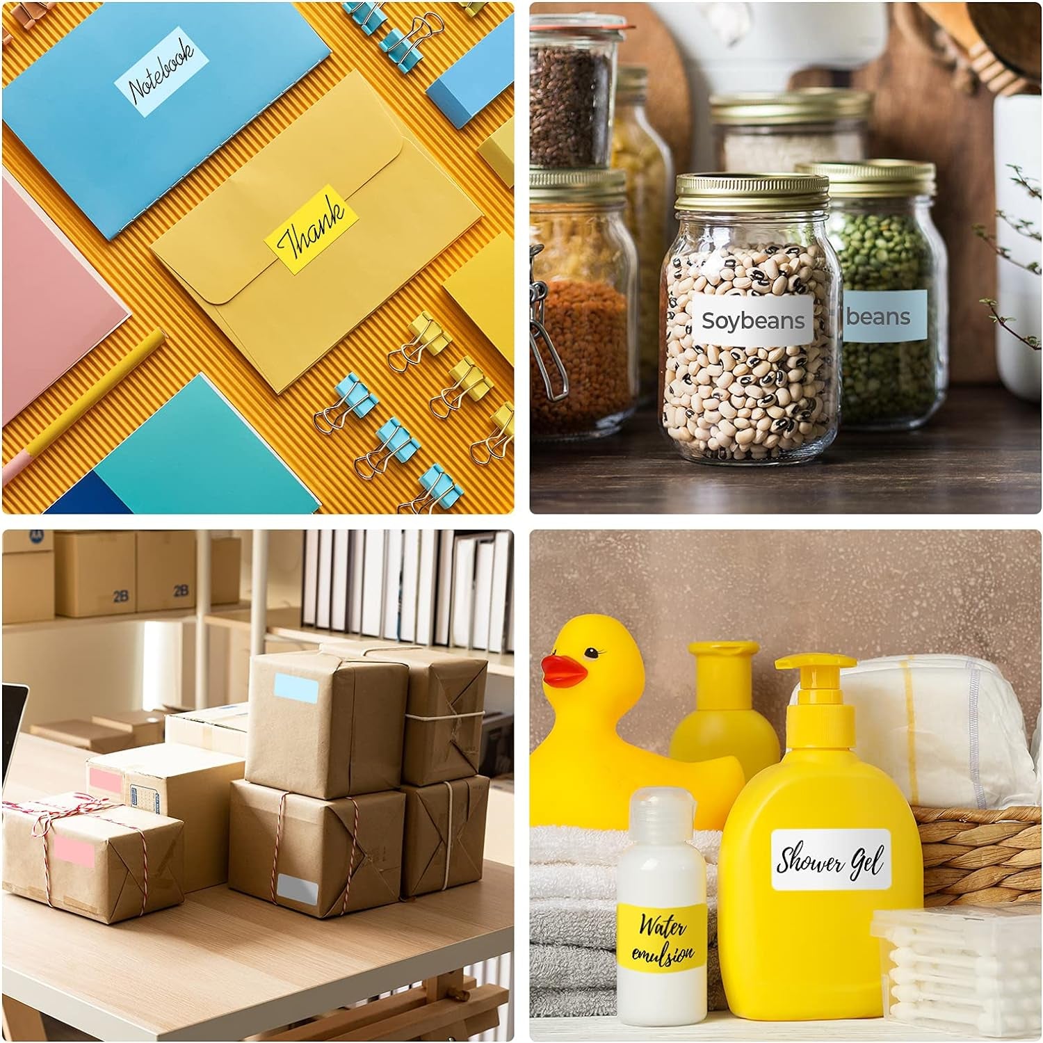 2.25"X1.25" Thermal Sticker Labels, Blue Self-Adhesive Barcode Label Paper for Direct Thermal Printer and Business, Multi-Purpose Rectangle Address Shipping Mailing Stickers,1000 Sheets/Roll